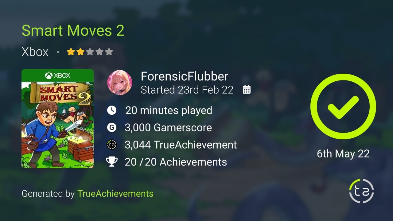 Smart Moves 2 achievement summary